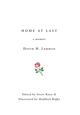 Home at Last: a memoir - David H. Lehman