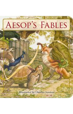 Aesop's Fables Oversized Padded Board Book: The Classic Edition - Charles Santore