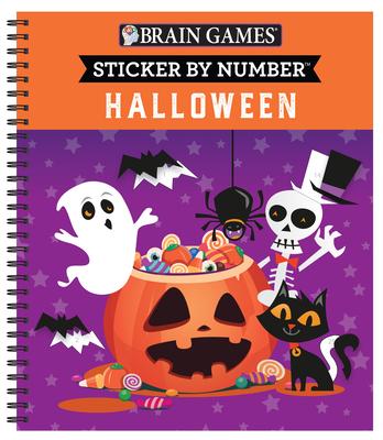 Brain Games - Sticker by Number: Halloween - Publications International Ltd