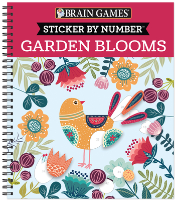 Brain Games - Sticker by Number: Garden Blooms - Publications International Ltd