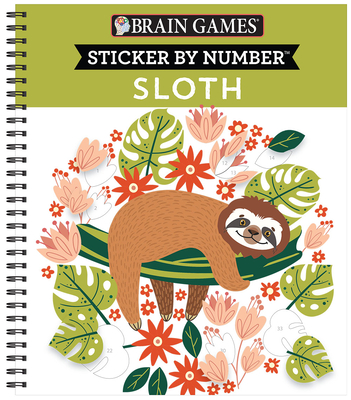 Brain Games - Sticker by Number: Sloth - Publications International Ltd