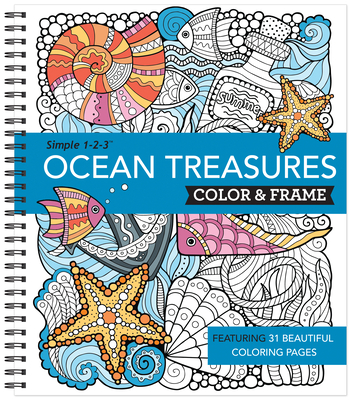 Color & Frame - Ocean Treasures (Adult Coloring Book) - New Seasons