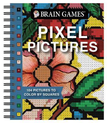 Brain Games - Pixel Pictures: 104 Pictures to Color by Squares - Publications International Ltd