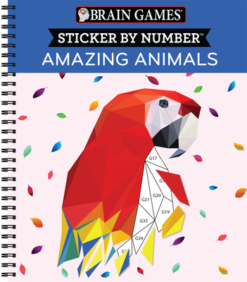Brain Games - Sticker by Number: Amazing Animals - Publications International Ltd