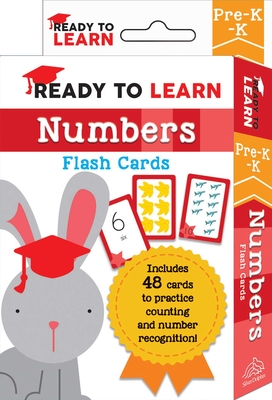 Ready to Learn: Pre-K-K Numbers Flash Cards: Includes 48 Cards to Practice Counting and Number Recognition! - Editors Of Silver Dolphin Books