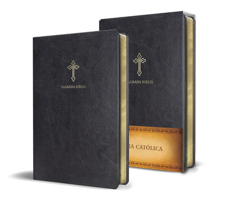 Coperta cărții 'Biblia Cat�lica En Espa�ol. S�mil Piel Negro, Tama�o Compacto / Catholic Bible. Spanish-Language, Leathersoft, Black,'