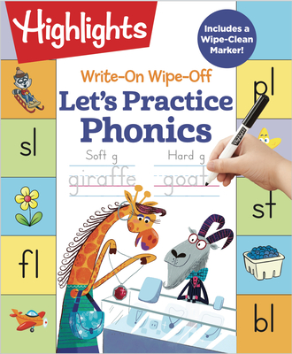 Write-On Wipe-Off Let's Practice Phonics - Highlights Learning