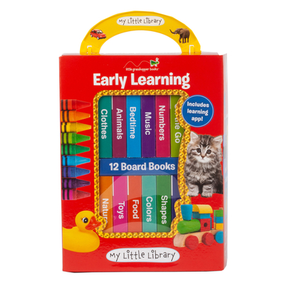 My Little Library: Early Learning - First Words (12 Board Books & Downloadable App!) - Little Grasshopper Books