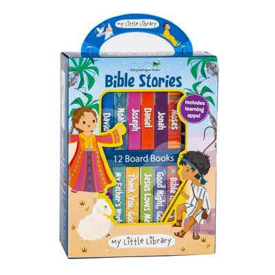 My Little Library: Bible Stories (12 Board Books & 3 Downloadable Apps!) - Little Grasshopper Books