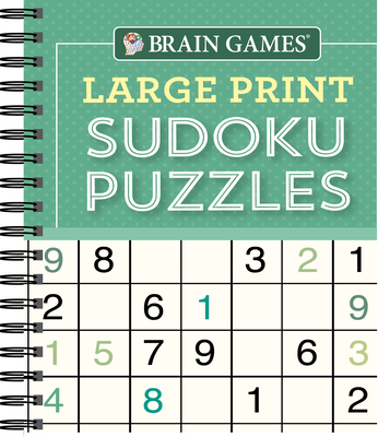 Brain Games - Large Print Sudoku Puzzles (Green) - Publications International Ltd