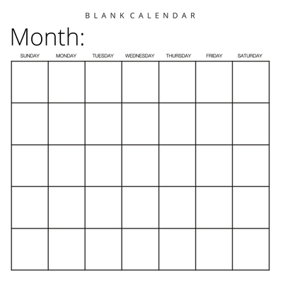 Blank Calendar: White Background, Undated Planner for Organizing, Tasks, Goals, Scheduling, DIY Calendar Book - Llama Bird Press