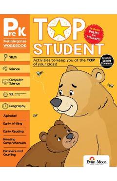 Coperta cărții 'Top Student, Grade Prek - Evan-moor Educational Publishers'