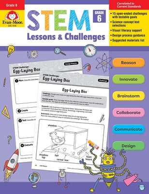 Stem Lessons and Challenges, Grade 6 - Evan-moor