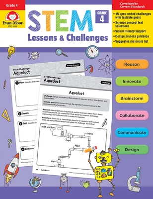 Stem Lessons and Challenges, Grade 4 - Evan-moor