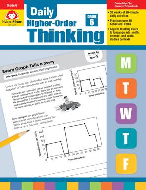 Daily Higher-Order Thinking, Grade 6 - Evan-moor Educational Publishers