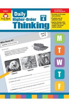 Coperta cărții 'Daily Higher-Order Thinking, Grade 4 - Evan-moor Educational Publishers'