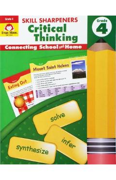 Poza produsului Skill Sharpeners Critical Thinking, Grade 4 - Evan-moor Educational Publishers