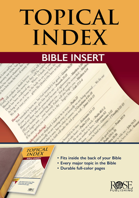 Book: Topical Bible Index Insert - Rose Publishing