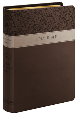 Large Print Wide Margin Bible-KJV - Hendrickson Publishers