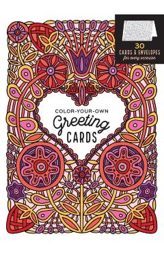 Color-Your-Own Greeting Cards: 30 Cards & Envelopes for Every Occasion - Caitlin Keegan