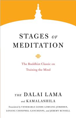 Coperta cărții 'Stages of Meditation: The Buddhist Classic on Training the Mind - Dalai Lama'