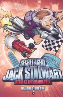 Coperta cărții 'Secret Agent Jack Stalwart: Book 8: Peril at the Grand Prix: Italy - Elizabeth Singer Hunt'