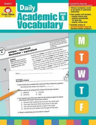 Daily Academic Vocabulary Grade 6+ [With Transparencies] - Evan-moor Educational Publishers