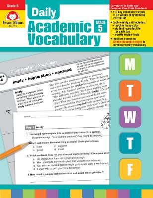 Daily Academic Vocabulary Grade 5 [With Transparencies] - Evan-moor Educational Publishers