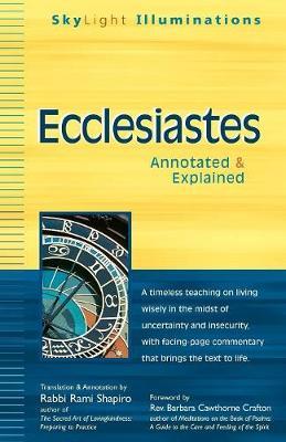 Ecclesiastes: Annotated & Explained - Rami Shapiro