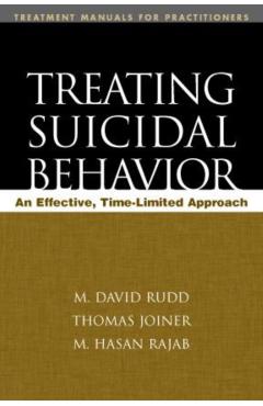 Coperta cărții 'Treating Suicidal Behavior: An Effective, Time-Limited Approach - M. David Rudd'