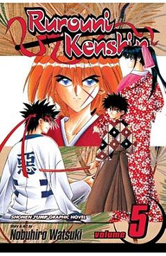 Coperta cărții 'Rurouni Kenshin, Volume 5: The State of Meiji Swordsmanship - Nobuhiro Watsuki'