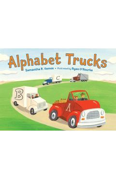 Coperta cărții 'Alphabet Trucks - Samantha R. Vamos'