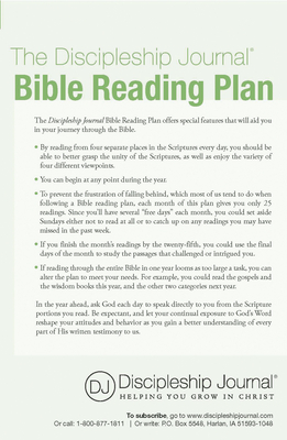 The Discipleship Journal Bible Reading Plan 25-Pack - The Navigators