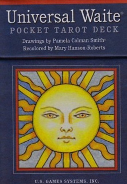 Coperta cărții 'Universal Waite(r) Pocket Tarot - Mary Hanson-Roberts'
