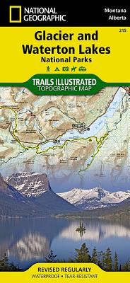 Glacier and Waterton Lakes National Parks - National Geographic Maps