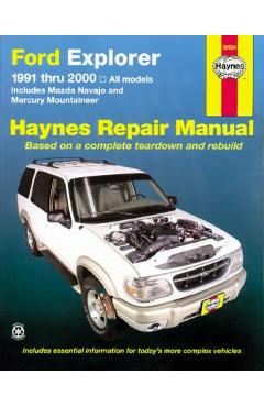 Coperta cărții 'Ford Explorer & Mazda Navajo 1991 Thru 2001, Mercury Mountaineer 1997 Thru 2001, Explorer Sport 200-2003 & Explorer'
