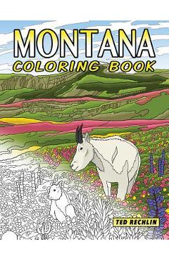 Coperta cărții 'Montana Coloring Book - Ted Rechlin'