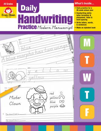 Daily Handwriting Modern Manuscript - Evan-moor Educational Publishers