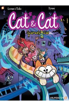 Coperta cărții 'Cat and Cat #4: Scaredy Cat - Christophe Cazenove'