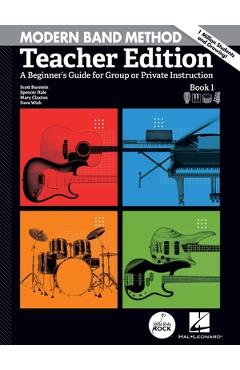Coperta cărții 'Modern Band Method - Teacher Edition: A Beginner's Guide for Group or Private Instruction - Hal Leonard Corp'