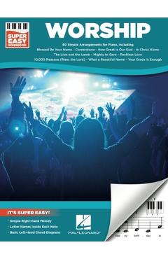 Coperta cărții 'Worship - Super Easy Songbook - Hal Leonard Corp'
