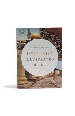 Poza produsului CSB Holy Land Illustrated Bible, Hardcover: A Visual Exploration of the People, Places, and Things of Scripture - Csb Bibles By Holman