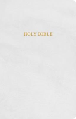 KJV Gift and Award Bible, White Imitation Leather - Holman Bible Staff