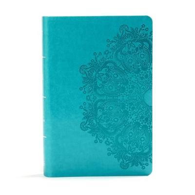 KJV Large Print Personal Size Reference Bible, Teal Leathertouch Indexed - Holman Bible Staff