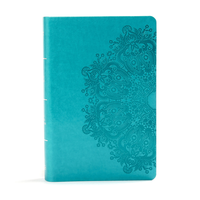 KJV Large Print Personal Size Reference Bible, Teal Leathertouch - Holman Bible Staff