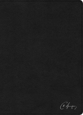 Rvr 1960 Biblia de Estudio Spurgeon, Negro Piel Genuina Con �ndice - B&h Espa�ol Editorial