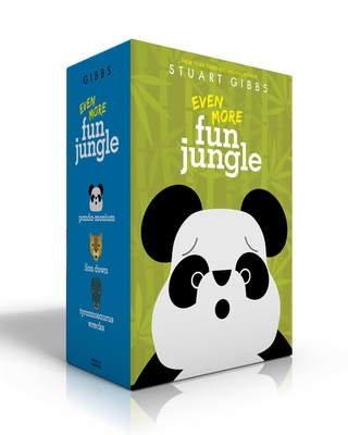 Coperta cărții 'Even More Funjungle: Panda-Monium; Lion Down; Tyrannosaurus Wrecks - Stuart Gibbs'