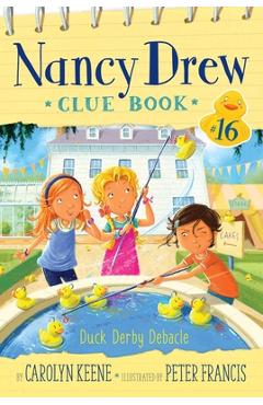 Coperta cărții 'Duck Derby Debacle, 16 - Carolyn Keene'
