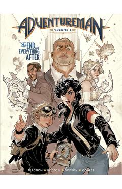 Coperta cărții 'Adventureman, Volume 1: The End and Everything After - Matt Fraction'