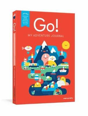 Go! (Red): A Kids' Interactive Travel Diary and Journal - Wee Society